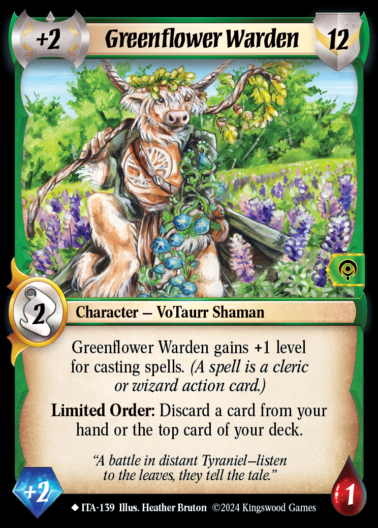 Greenflower Warden - ITA 139 - Warlord: Saga of the Storm - Into the Accordlands