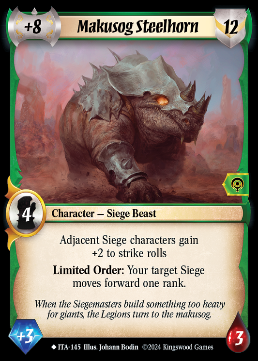 Makusog Steelhorn - ITA 145 - Warlord: Saga of the Storm - Into the Accordlands