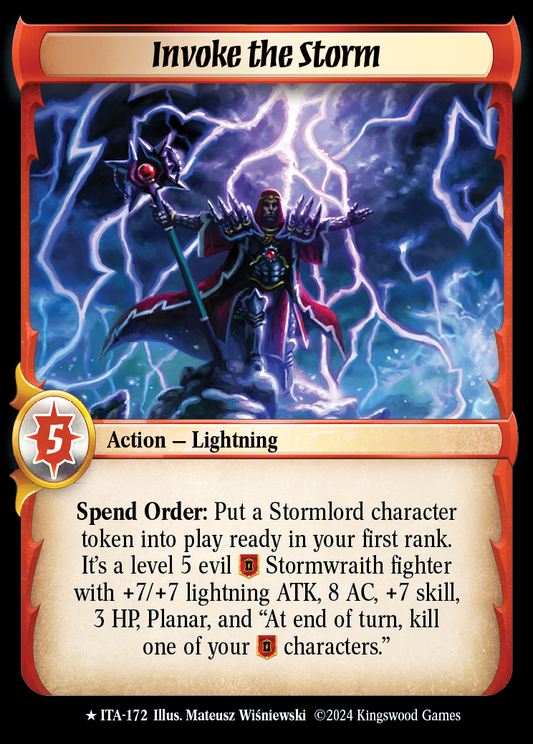 Invoke the Storm - ITA 172 - Warlord: Saga of the Storm - Into the Accordlands