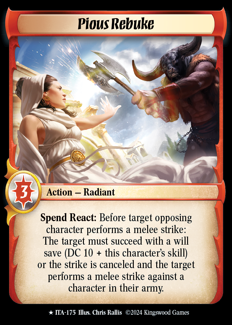 Pious Rebuke - ITA 175 - Warlord: Saga of the Storm - Into the Accordlands