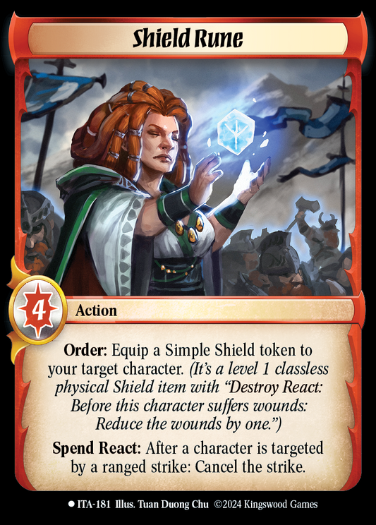 Shield Rune - ITA 181 - Warlord: Saga of the Storm - Into the Accordlands