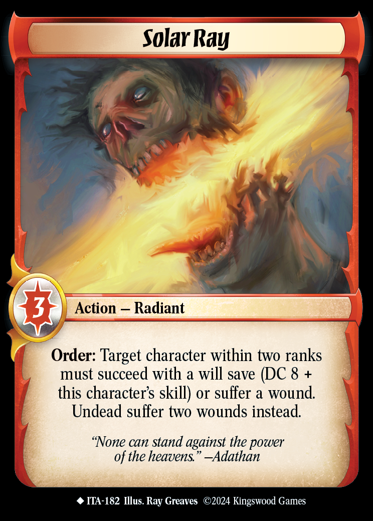 Solar Ray - ITA 182 - Warlord: Saga of the Storm - Into the Accordlands