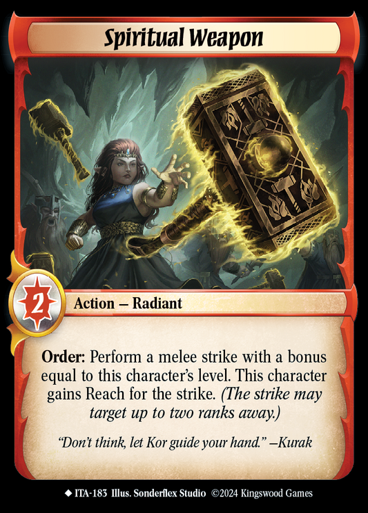 Spiritual Weapon - ITA 183 - Warlord: Saga of the Storm - Into the Accordlands