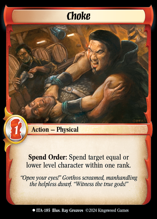 Choke - ITA 185 - Warlord: Saga of the Storm - Into the Accordlands