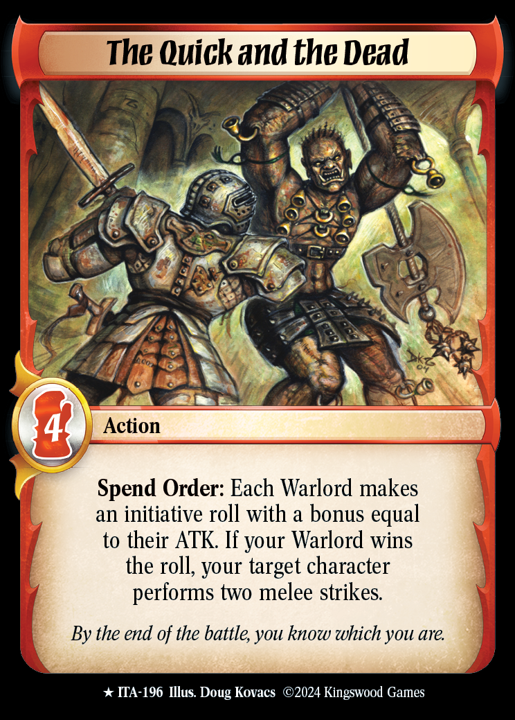 The Quick and the Dead - ITA 196 - Warlord: Saga of the Storm - Into the Accordlands