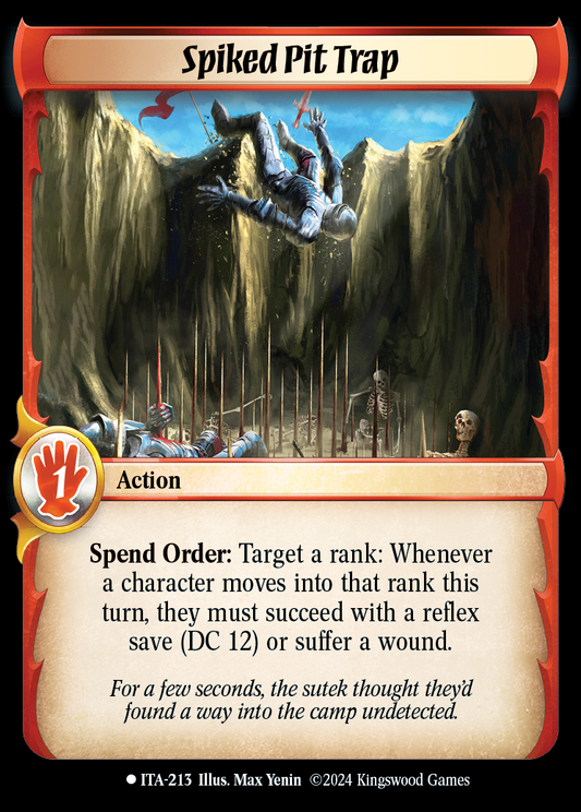Spiked Pit Trap - ITA 213 - Warlord: Saga of the Storm - Into the Accordlands