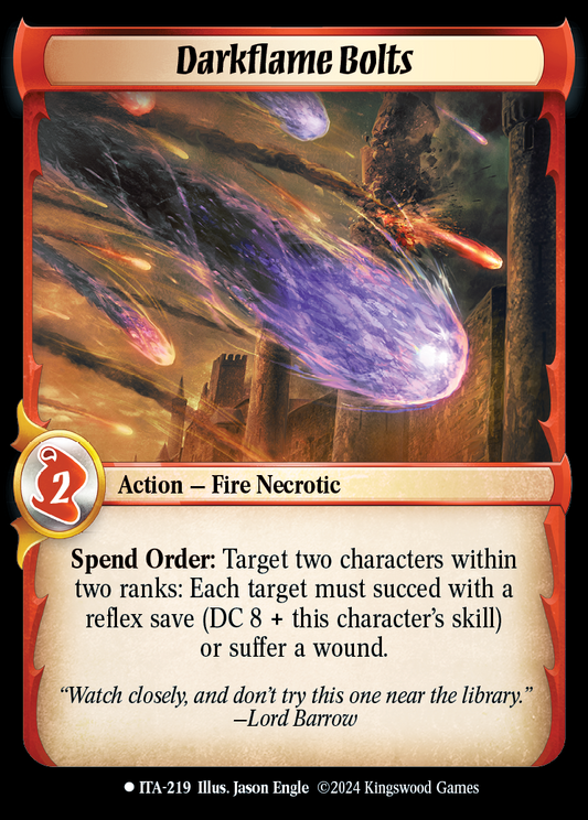 Darkflame Bolts - ITA 219 - Warlord: Saga of the Storm - Into the Accordlands