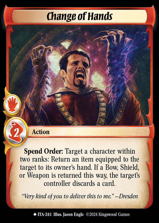 Change of Hands - ITA 241 - Warlord: Saga of the Storm - Into the Accordlands