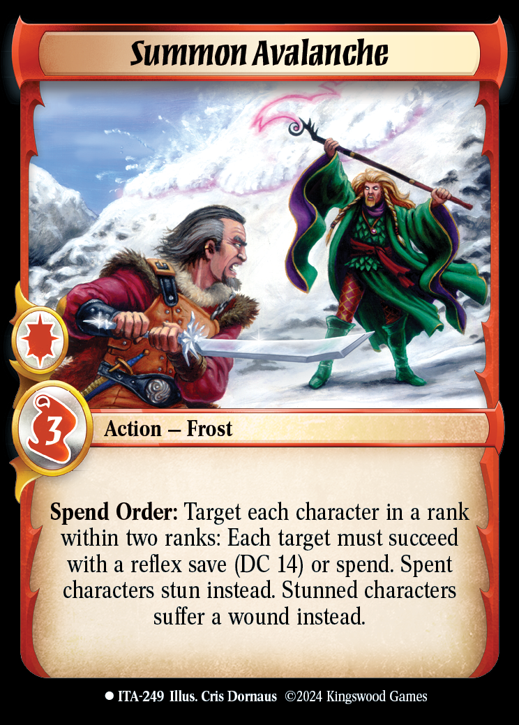 Summon Avalanche - ITA 249 - Warlord: Saga of the Storm - Into the Accordlands