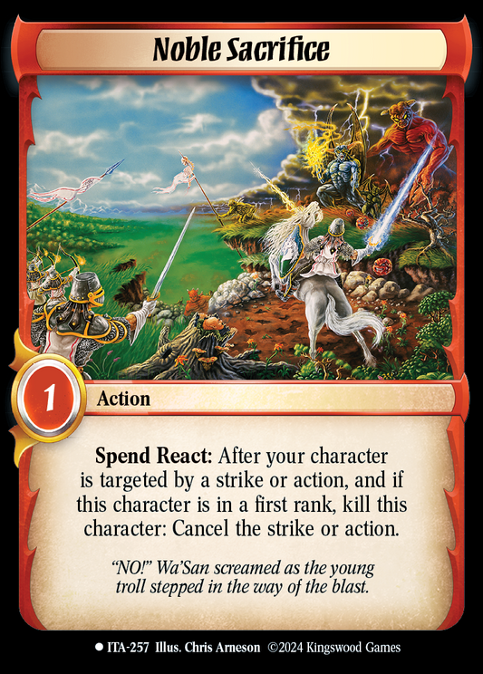 Noble Sacrifice - ITA 257 - Warlord: Saga of the Storm - Into the Accordlands