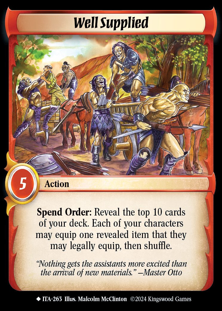 Well Supplied - ITA 263 - Warlord: Saga of the Storm - Into the Accordlands