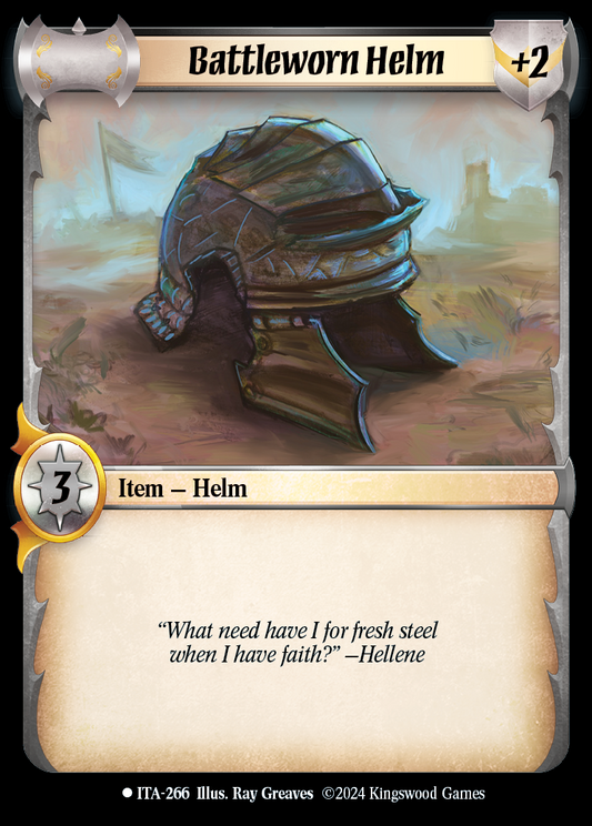 Battleworn Helm - ITA 266 - Warlord: Saga of the Storm - Into the Accordlands