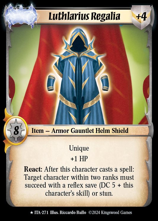Luthlarius Regalia - ITA 271 - Warlord: Saga of the Storm - Into the Accordlands