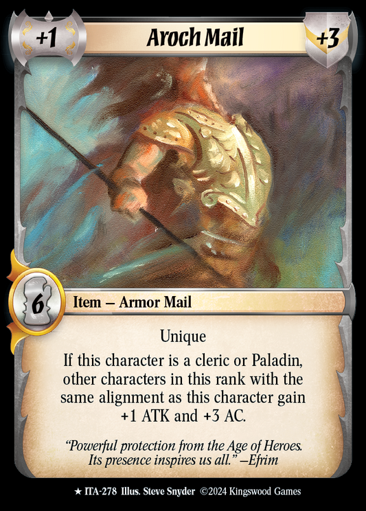 Aroch Mail - ITA 278 - Warlord: Saga of the Storm - Into the Accordlands