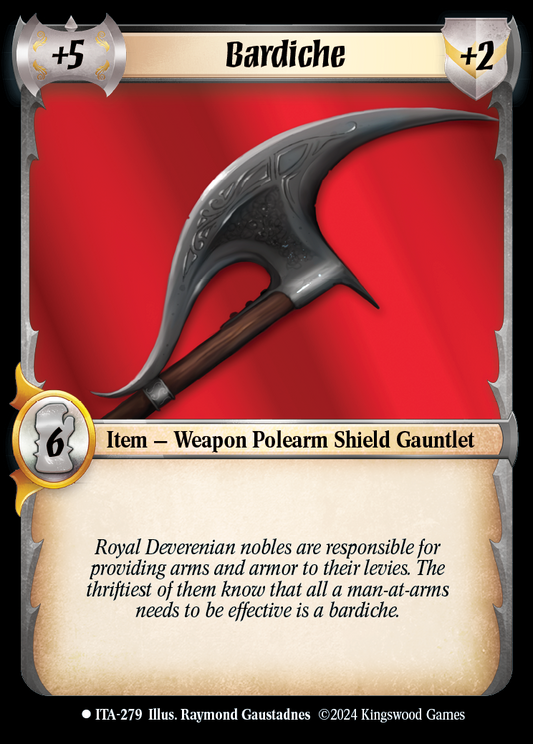 Bardiche - ITA 279 - Warlord: Saga of the Storm - Into the Accordlands