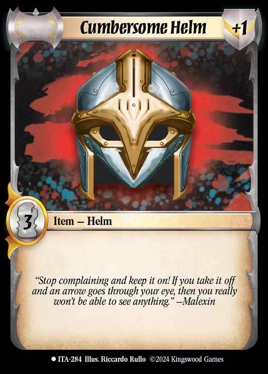 Cumbersome Helm - ITA 284 - Warlord: Saga of the Storm - Into the Accordlands