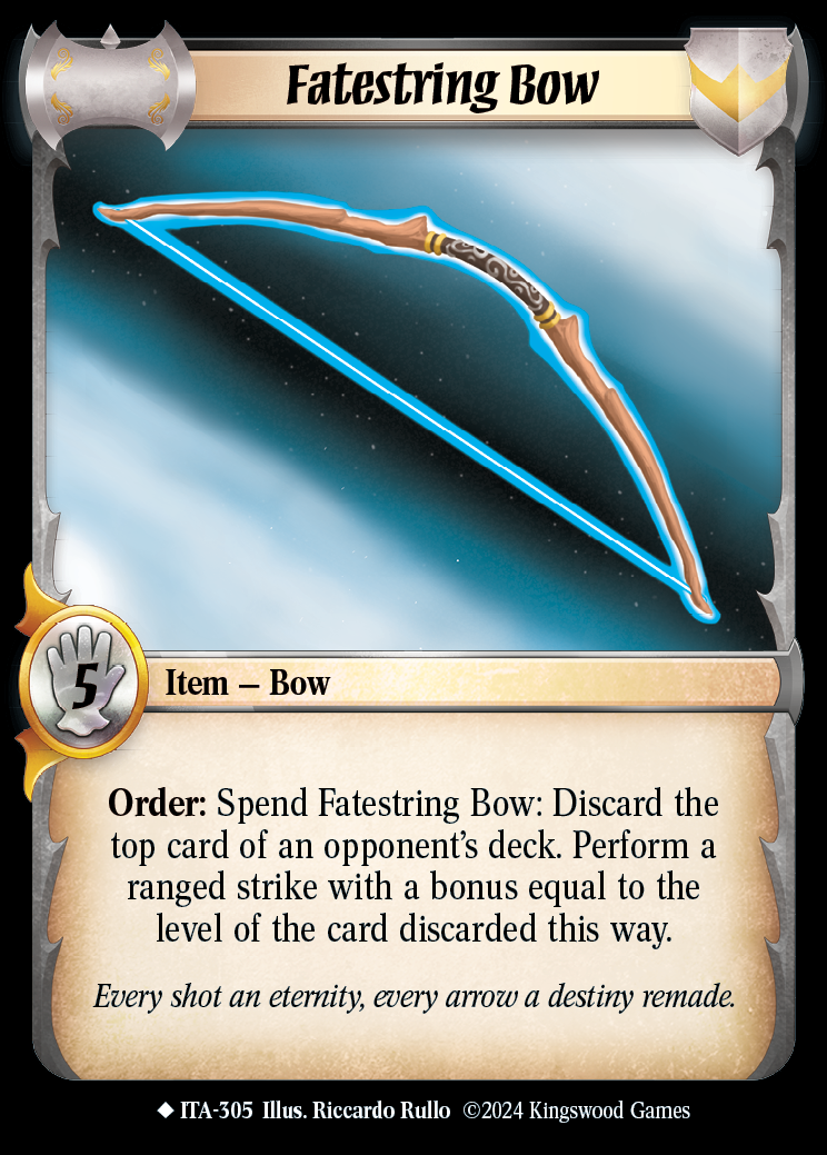 Fatestring Bow - ITA 305 - Warlord: Saga of the Storm - Into the Accordlands