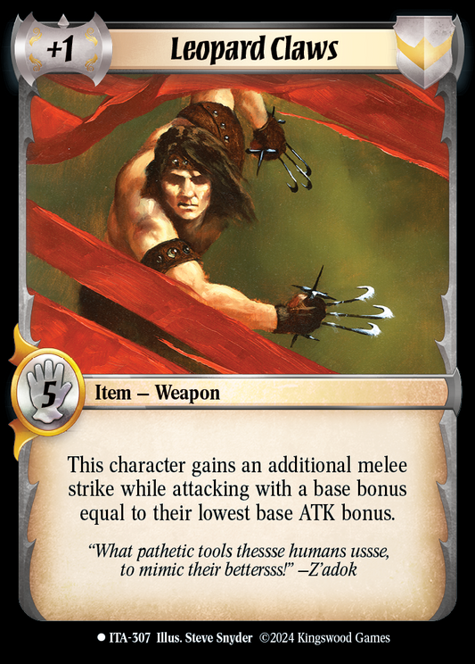 Leopard Paws - ITA 307 - Warlord: Saga of the Storm - Into the Accordlands
