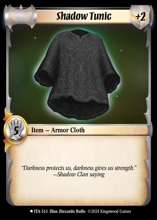 Shadow Tunic - ITA 311 - Warlord: Saga of the Storm - Into the Accordlands