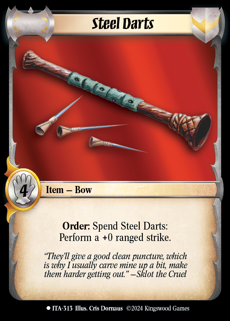 Steel Darts - ITA 313 - Warlord: Saga of the Storm - into the Accordlands
