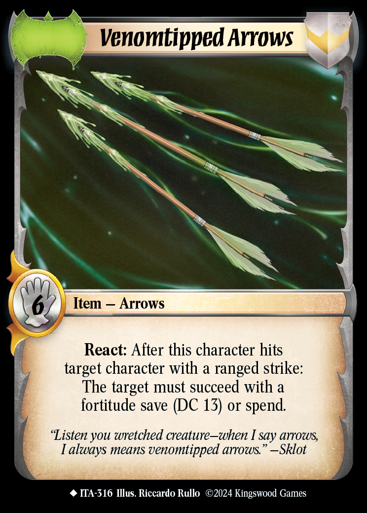 Venomtipped Arrows - ITA 316 - Warlord: Saga of the Storm - Into the Accordlands