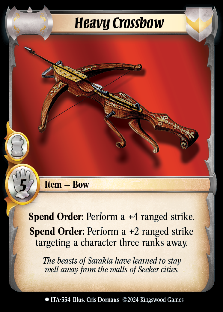 Heavy Crossbow - ITA 334 - Warlord: Saga of the Storm - Into the Accordlands