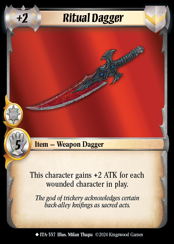 Ritual Dagger - ITA 337 - Warlord: Saga of the Storm - Into the Accordlands