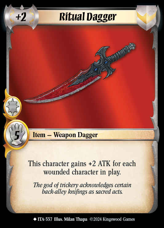 Ritual Dagger - ITA 337 - Warlord: Saga of the Storm - Into the Accordlands