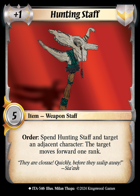 Hunting Staff - ITA 346 - Warlord: Saga of the Storm - Into the Accordlands