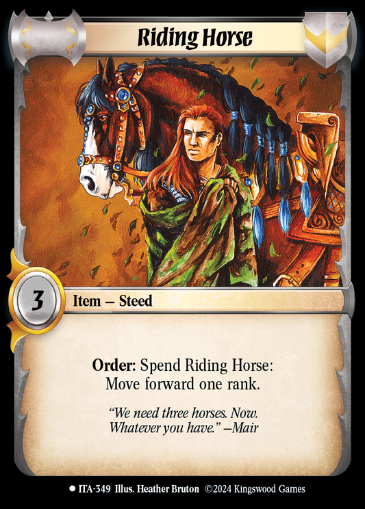 Riding Horse - ITA 349 - Warlord: Saga of the Storm - Into the Accordlands