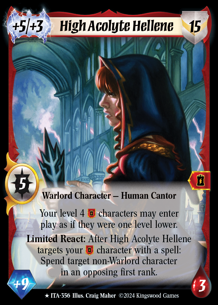 High Acolyte Hellene (Extended Art) - ITA 356 - Warlord: Saga of the Storm - Into the Accordlands