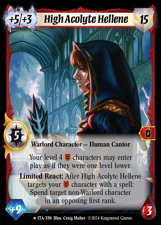 High Acolyte Hellene (Extended Art) - ITA 356 - Warlord: Saga of the Storm - Into the Accordlands