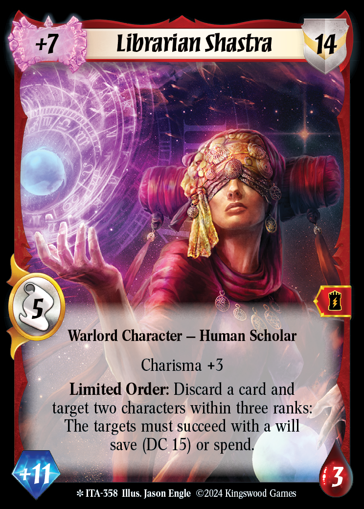 Librarian Shastra (Extended Art) - ITA 358 - Warlord: Saga of the Storm - Into the Accordlands