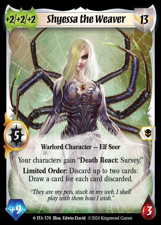Shyessa the Weaver (Extended Art) - ITA 370 - Warlord: Saga of the Storm - Into the Accordlands
