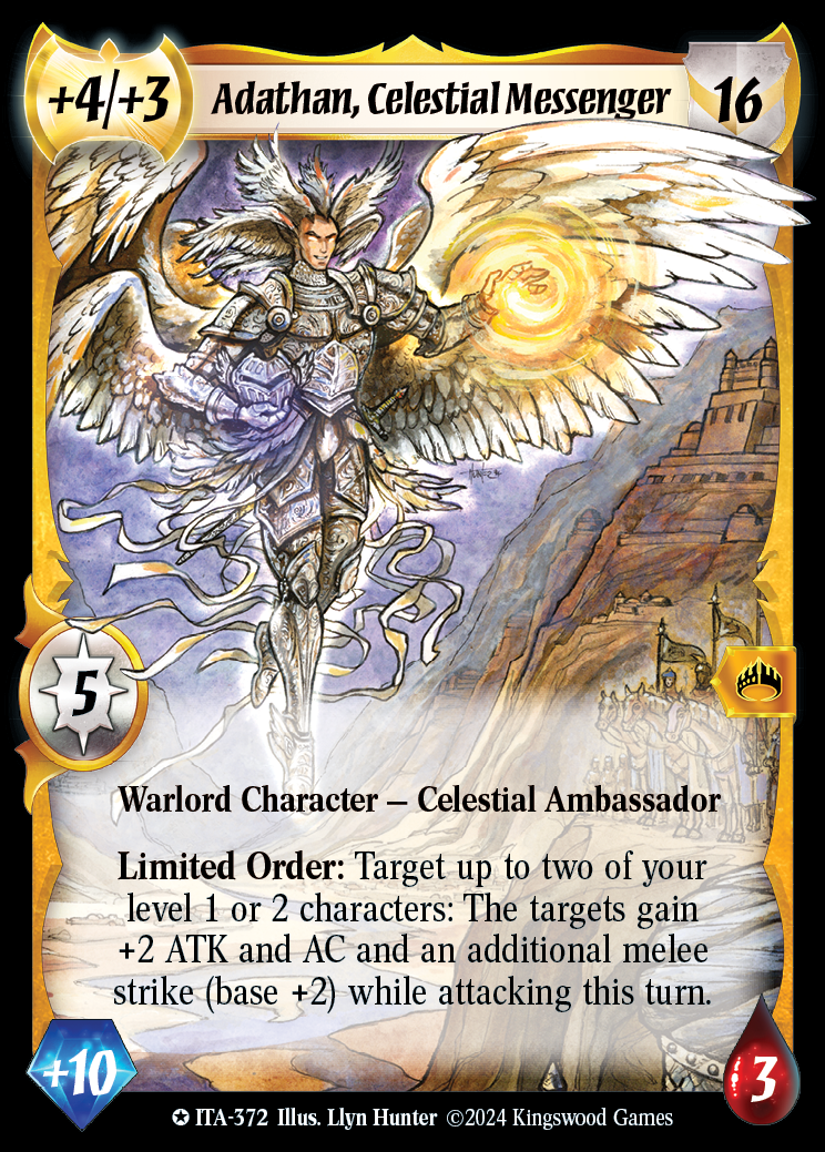 Adathan, Celestial Messenger (Extended Art) - ITA 372 - Warlord: Saga of the Storm - Into the Accordlands