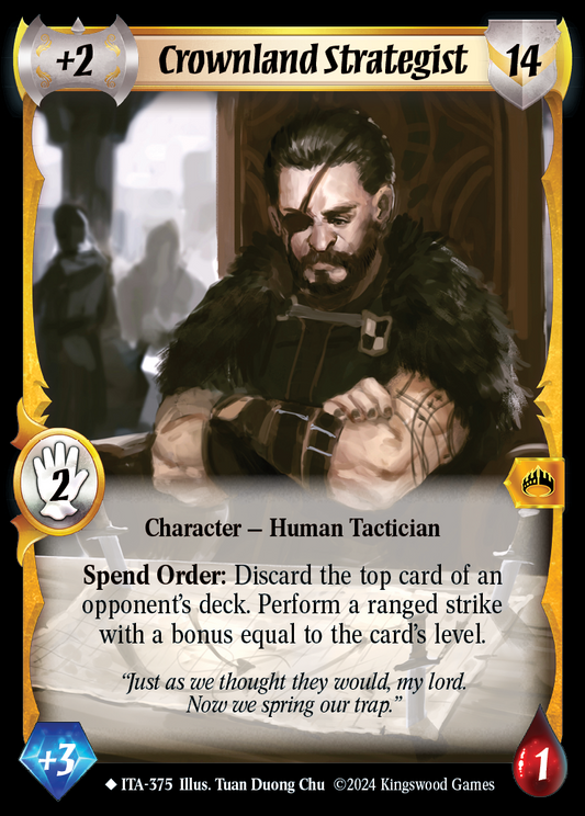 Crownland Strategist (Extended Art) - ITA 375 - Warlord: Saga of the Storm - Into the Accordlands