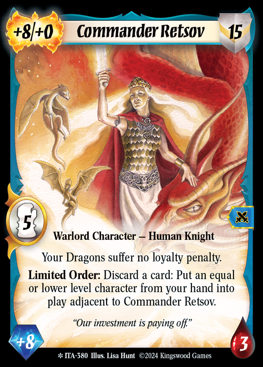 Commander Retsov (Extended Art) - ITA 380 - Warlord: Saga of the Storm - Into the Accordlands