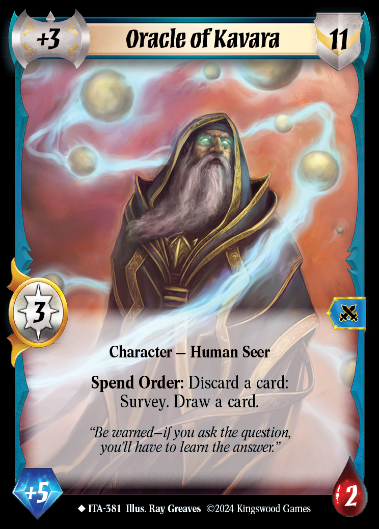Oracle of Kavara (Extended Art) - ITA 381 - Warlord: Saga of the Storm - Into the Accordlands