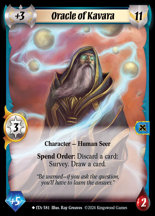 Oracle of Kavara (Extended Art) - ITA 381 - Warlord: Saga of the Storm - Into the Accordlands
