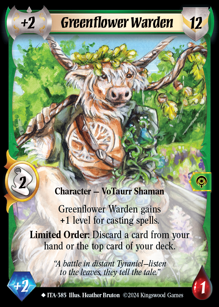 Greenflower Warden (Extended Art) - ITA 385 - Warlord: Saga of the Storm - Into the Accordlands