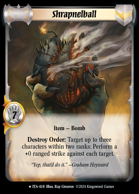 Shrapnelball (Extended Art) - ITA 410 - Warlord: Saga of the Storm - Into the Accordlands