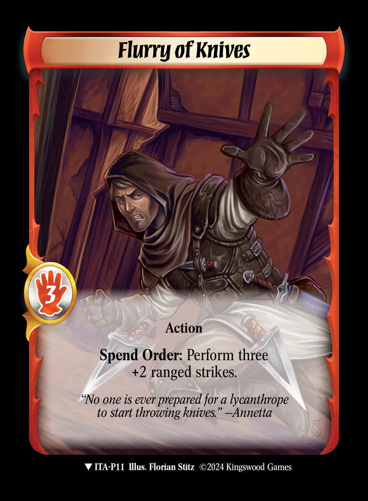 Flurry of Knives (Extended Art) - ITA P11 - Warlord: Saga of the Storm - Into the Accordlands