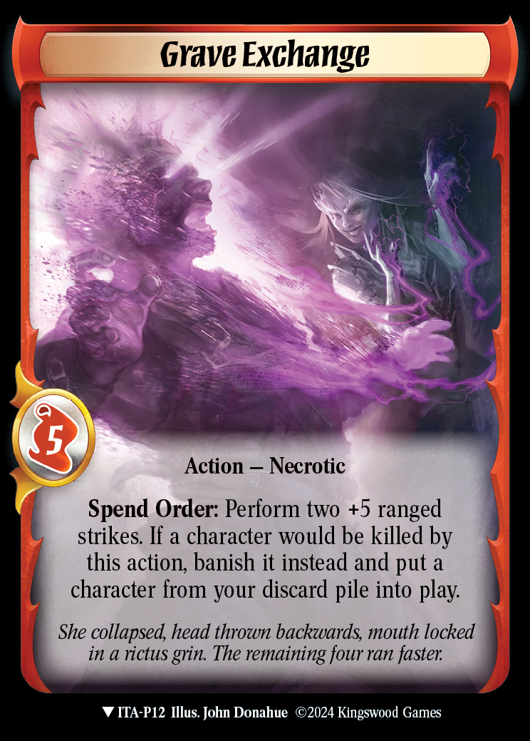 Grave Exchange (Extended Art) - ITA P12 - Warlord: Saga of the Storm - Into the Accordlands