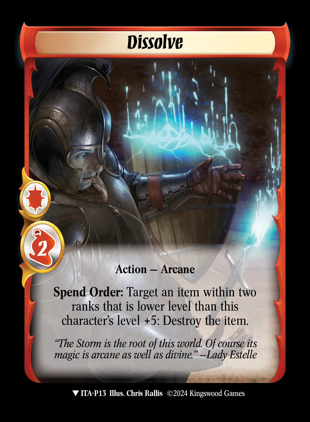Dissolve (Extended Art) - ITA P13 - Warlord: Saga of the Storm - Into the Accordlands