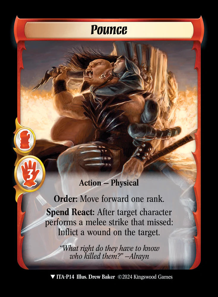 Pounce (Extended Art) - ITA P14 - Warlord: Saga of the Storm - Into the Accordlands