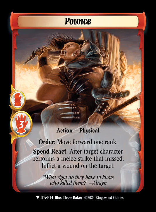 Pounce (Extended Art) - ITA P14 - Warlord: Saga of the Storm - Into the Accordlands